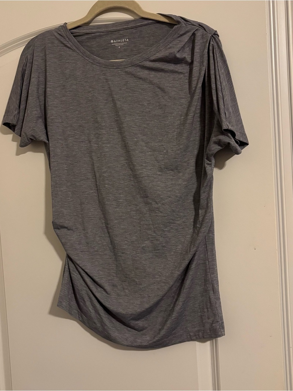 Athleta Heather Gray Short Sleeve Crew Tee